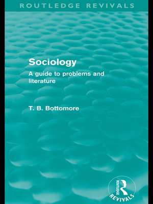 cover image of Sociology (Routledge Revivals)